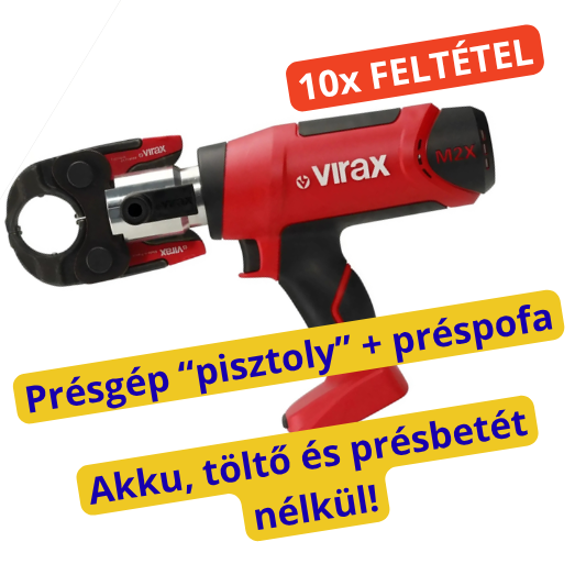 Virax Présgép pisztoly fogantyús és préspofa